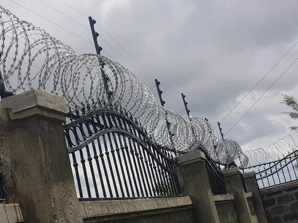 Electric Fence With Lazor Wire