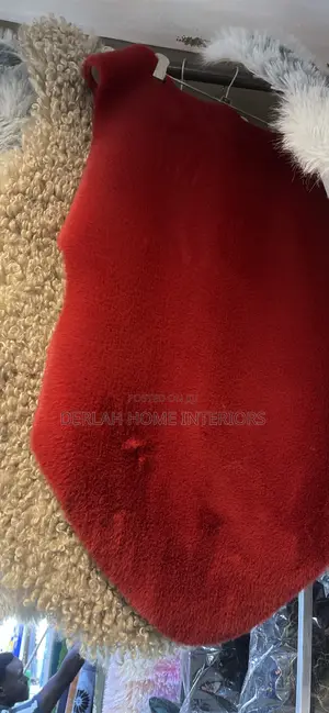 Hot Red Bedside Carpet
