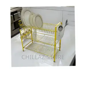 3 Steps Golden Dish Rack.