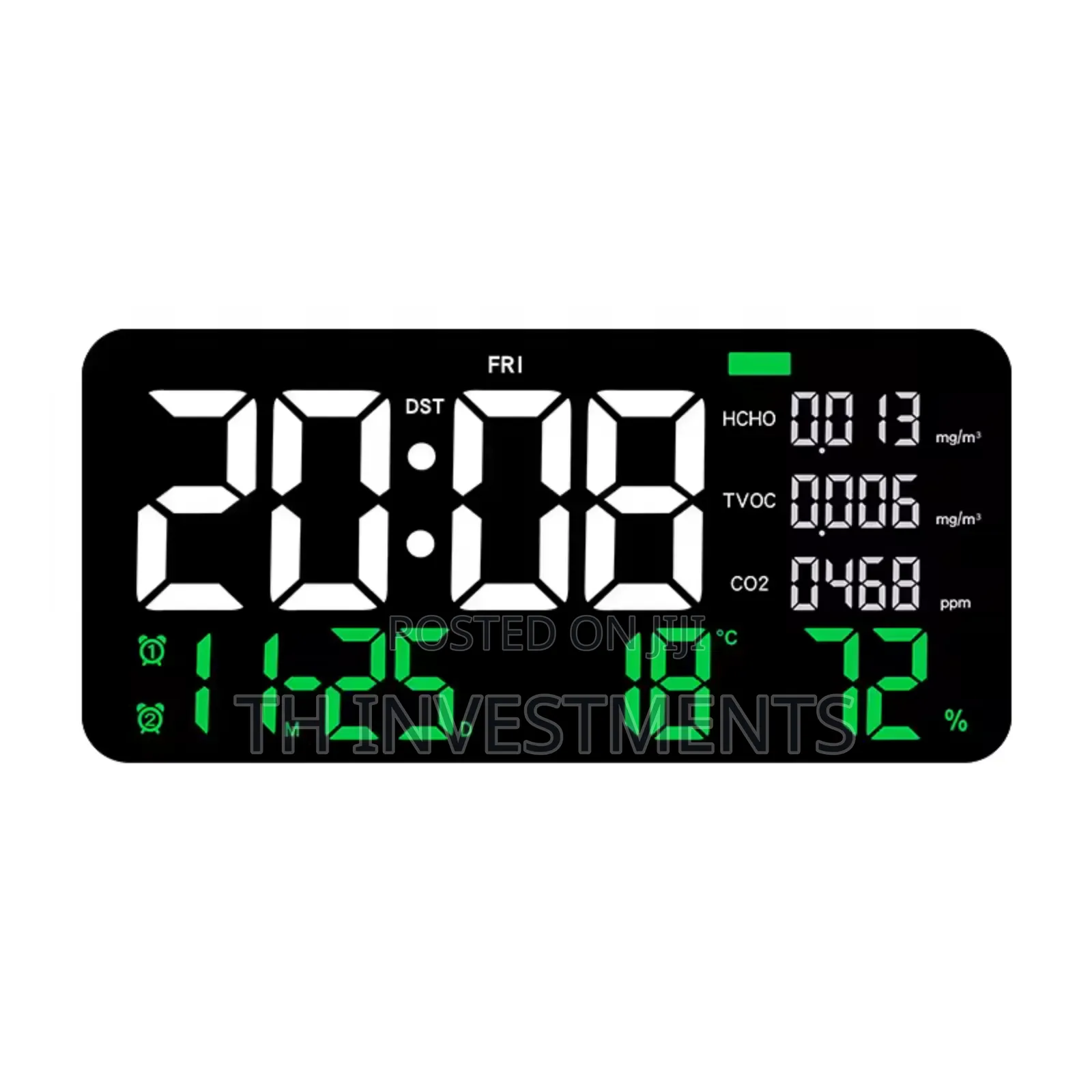 Led Digital Wall Clock Display Bedroom Decorative