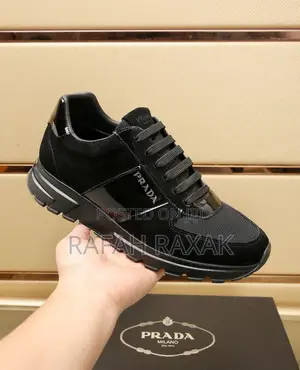 Original Men’S Black Luxury Prada Fashion Designer Sneakers