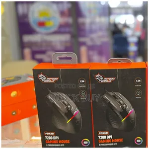 New Porodo Gaming 8d RGB Wired Mouse Dpi
