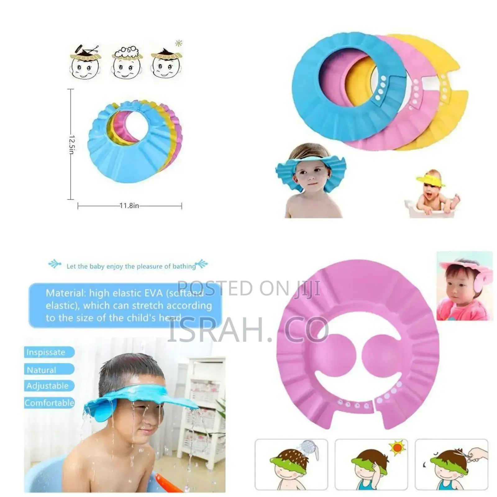 Strong Durable Cartoon Shaped Baby Shampoo Cap