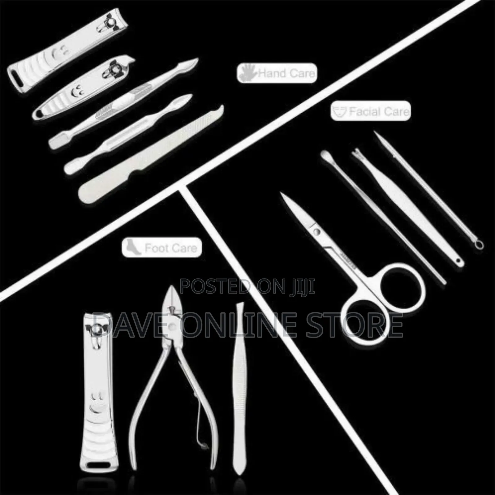 12 Piece Manicure Professional Grooming Kit