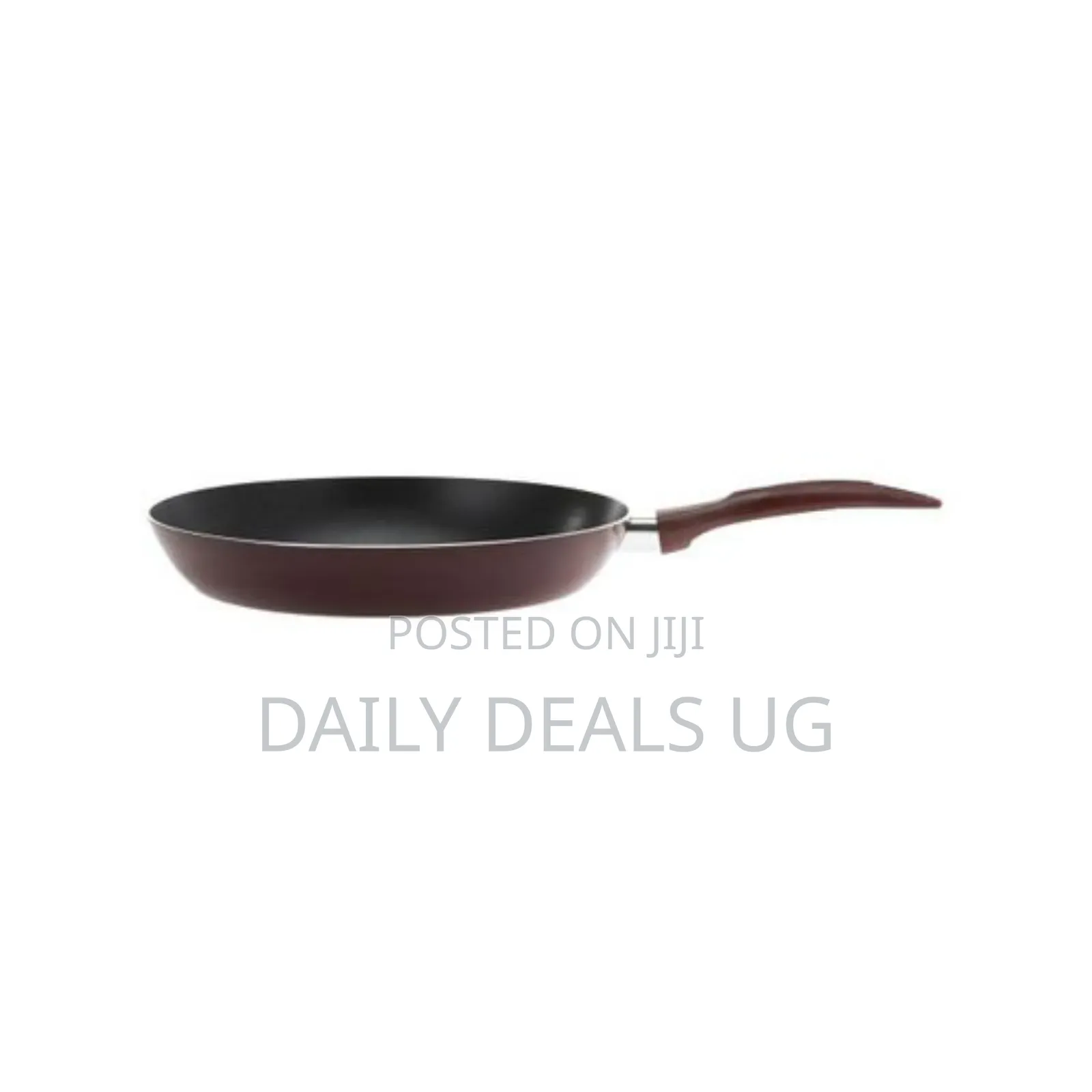 Royalford Rf1754 Non-Stick Frypan Set, 2pcs-Maroon/Black