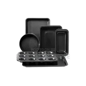 Royalford Rfu9089 6 PCS Non Stick Bakeware Set-Black
