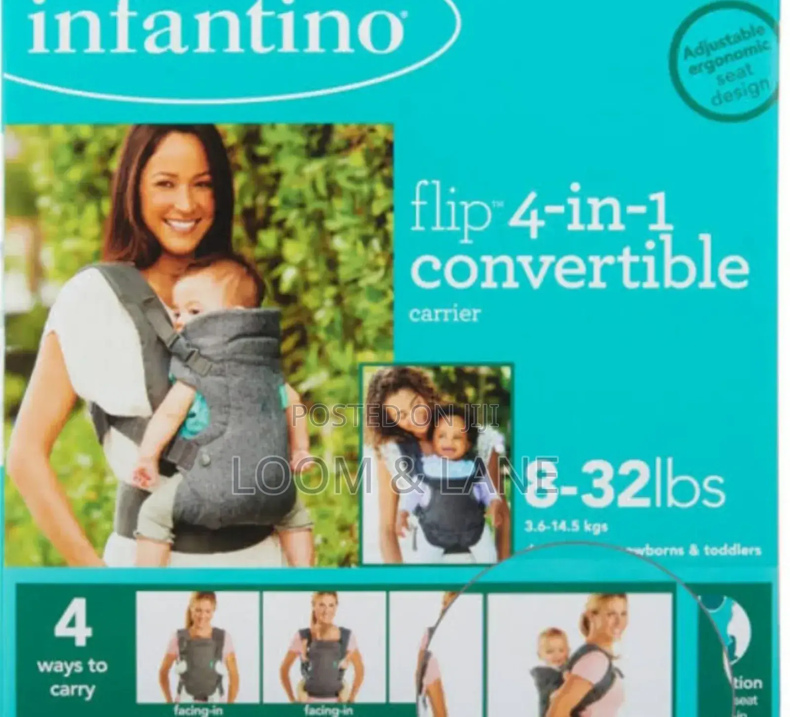 Infantino Flip 4 in 1 Convertible Baby Carrier