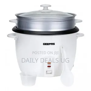 Geepas 3-in-1 Rice Cooker Steamer With Keep Warm 2.8litres