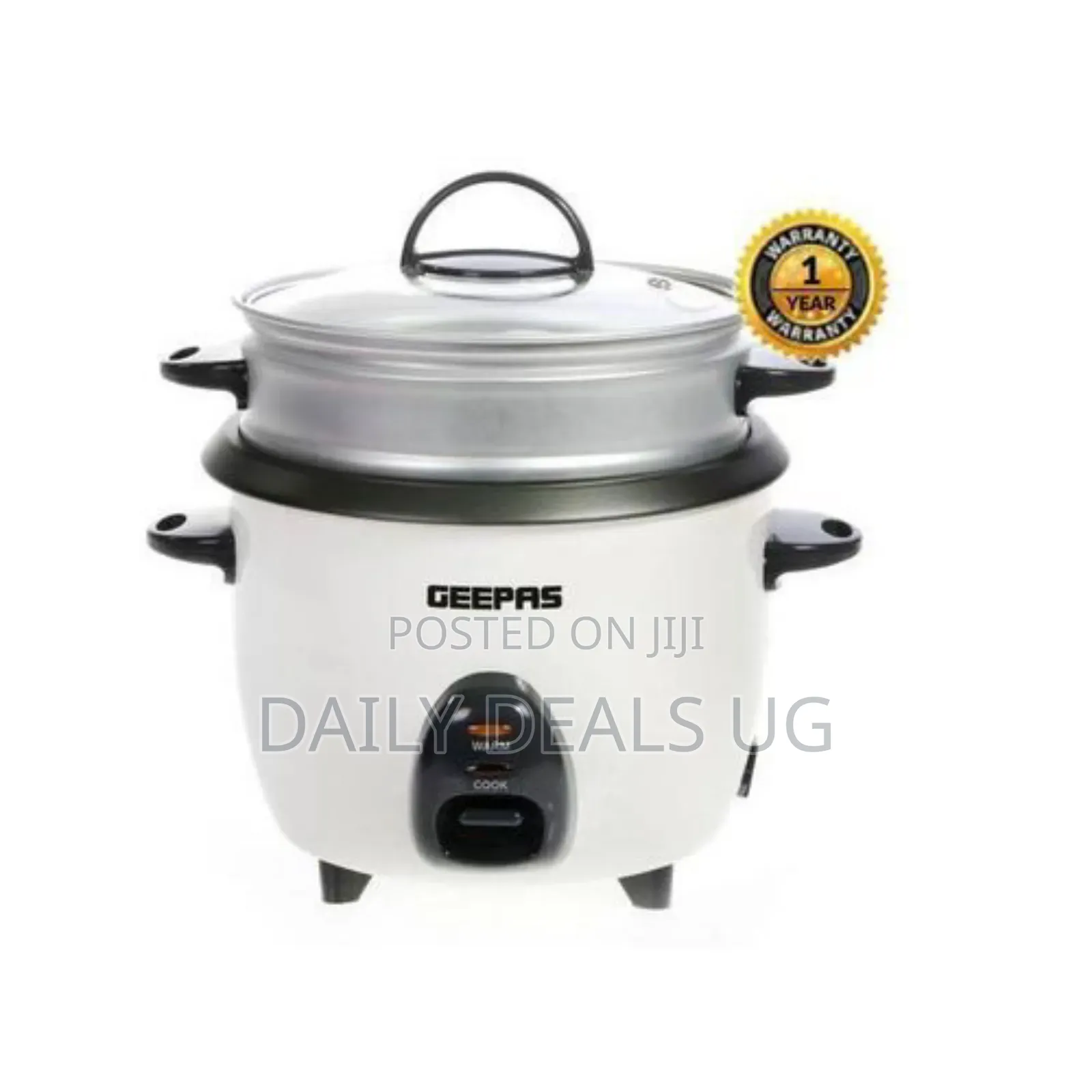 Geepas 3 in 1 Multifunction Electric Rice Cooker 1.5litre -
