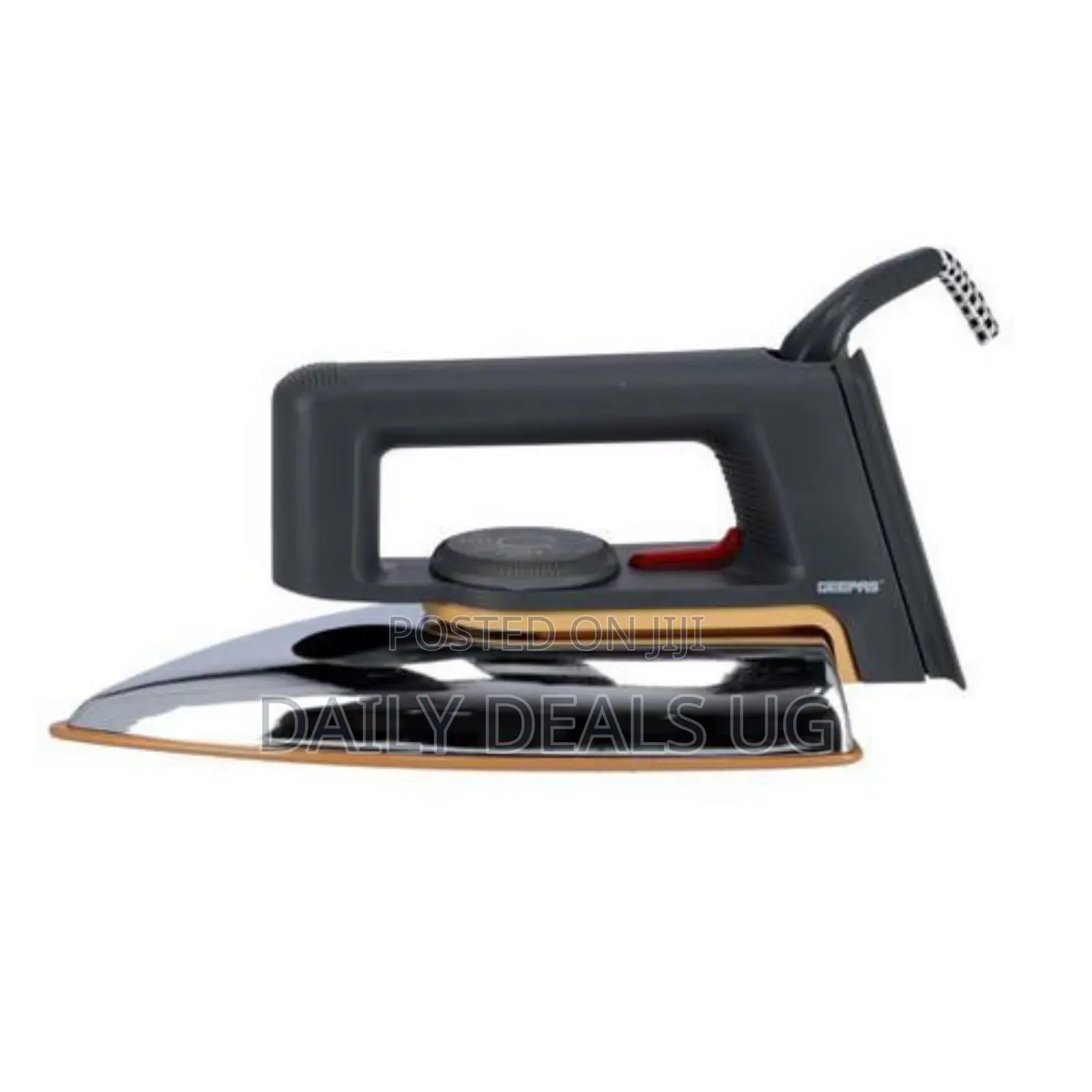 Geepas Non Stick Dry Flat Iron-Silver