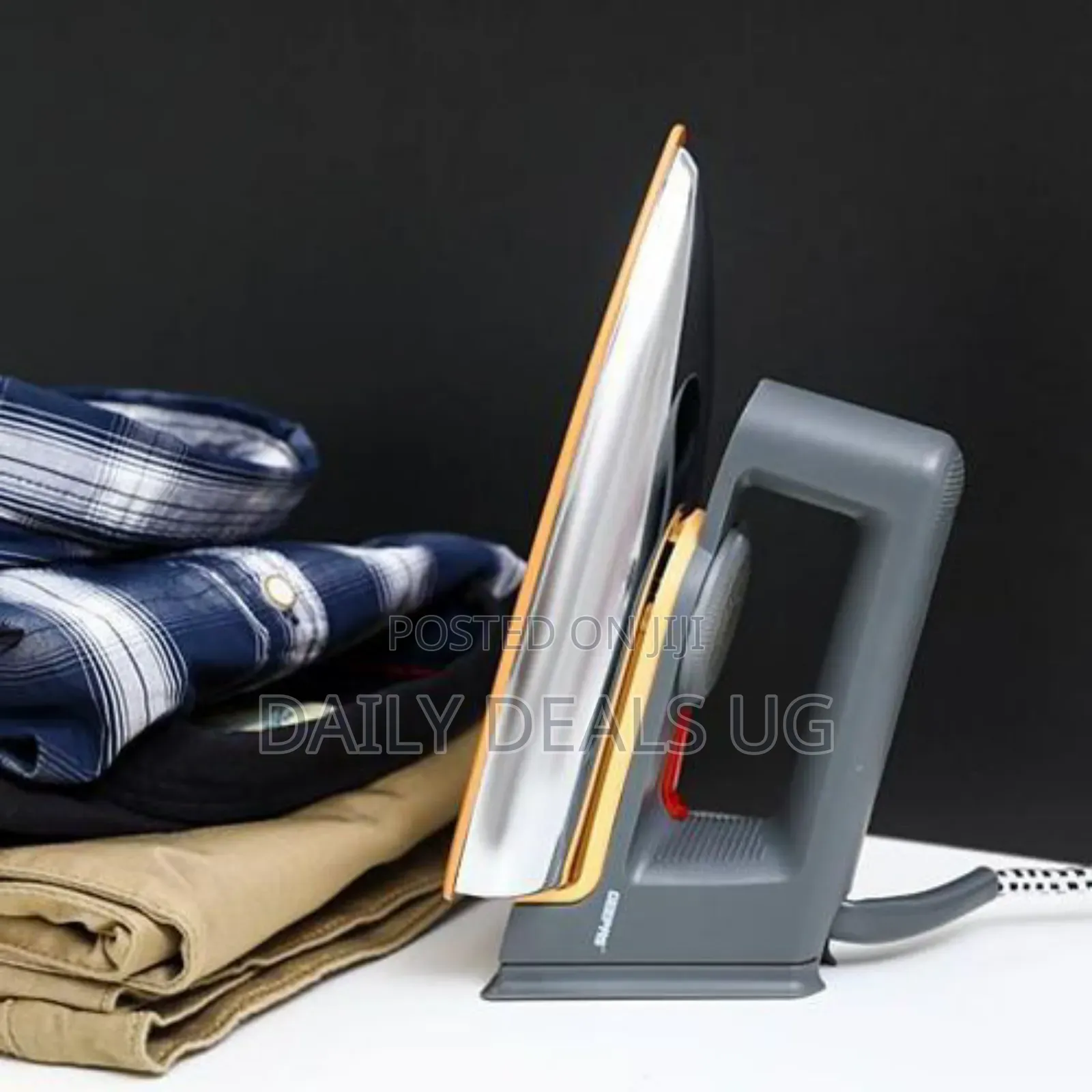 Geepas Non Stick Dry Flat Iron-Silver
