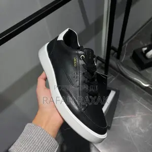 Original Men’S Black/White Ecco Smart Casual Leather Sneaker