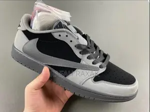 Unisex Nike Air Jordan 1 X Cactus Jack Gray Sneakers