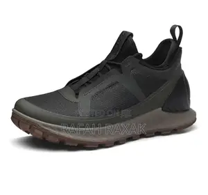 Men’S Black/Green Ecco Exostrike Casual Breathable Sneaker