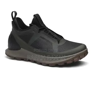 Men’S Black/Green Ecco Exostrike Casual Breathable Sneaker