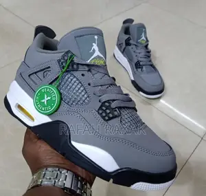 Original Nike Air Jordan 4 Retro Cool Grey Sneakers