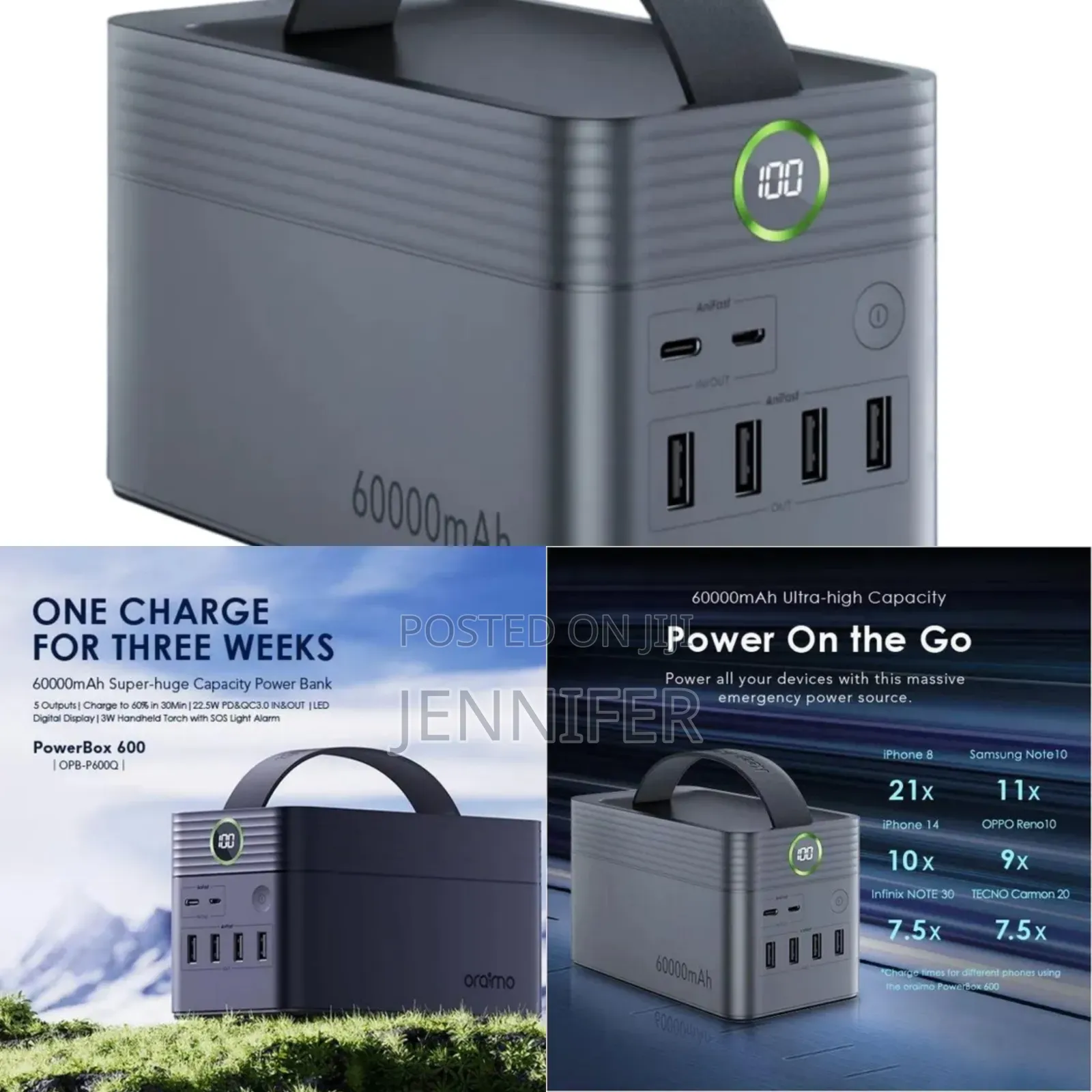 Oraimo Powerbox 600 60000mah 22.5w Power Bank