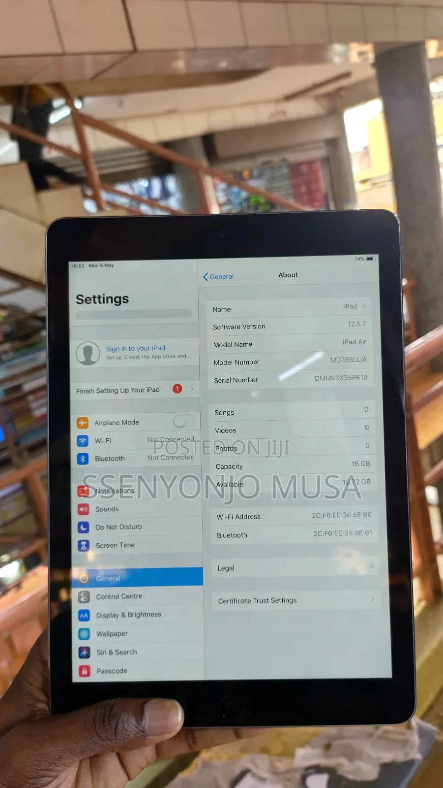 Apple iPad Air 16 GB Silver