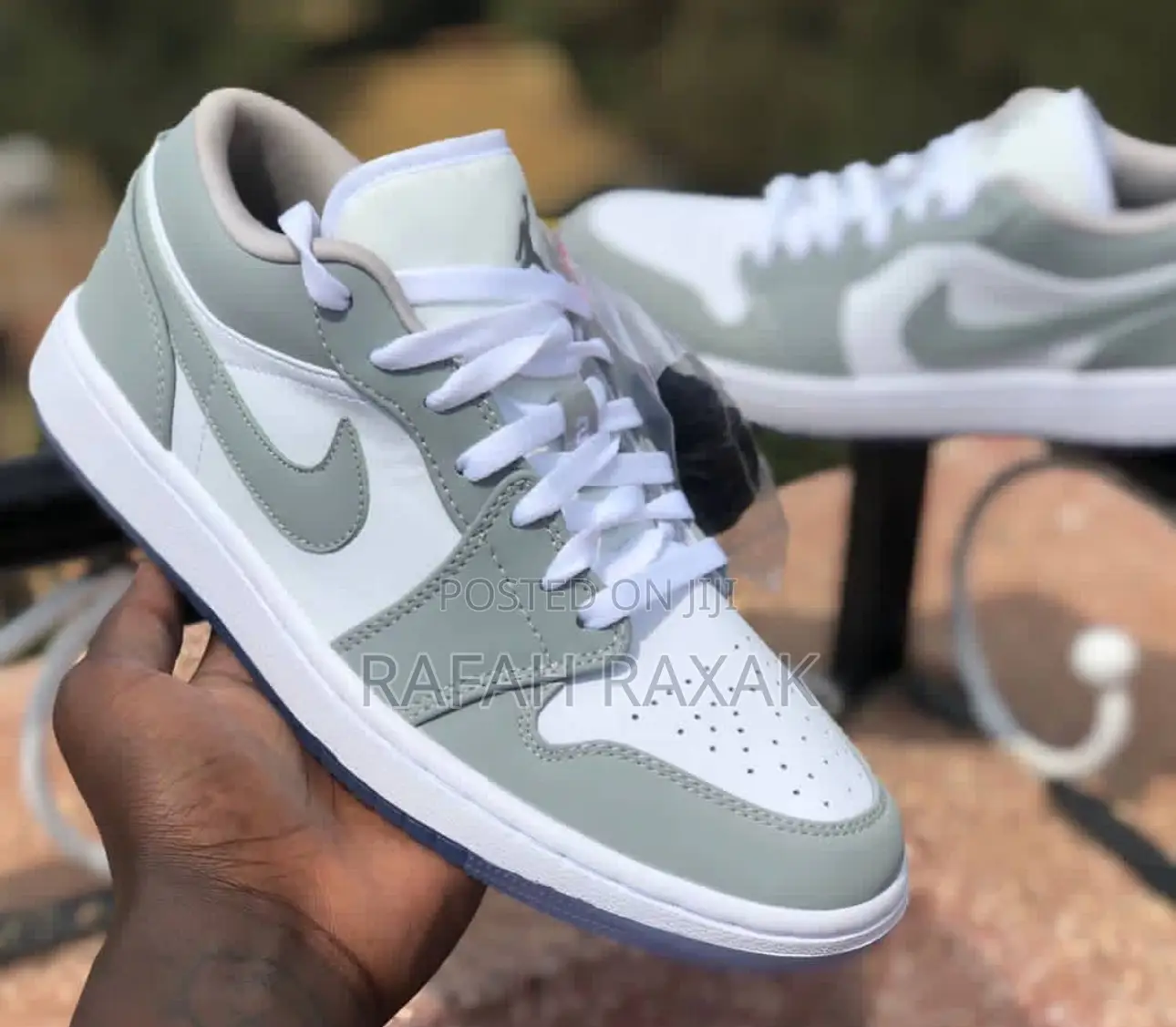 Nike Air Jordan 1 Low Cut White Grey Sneakers