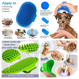 Dog Bath Brush, Pet Bath Comb Brush Soothing Massager