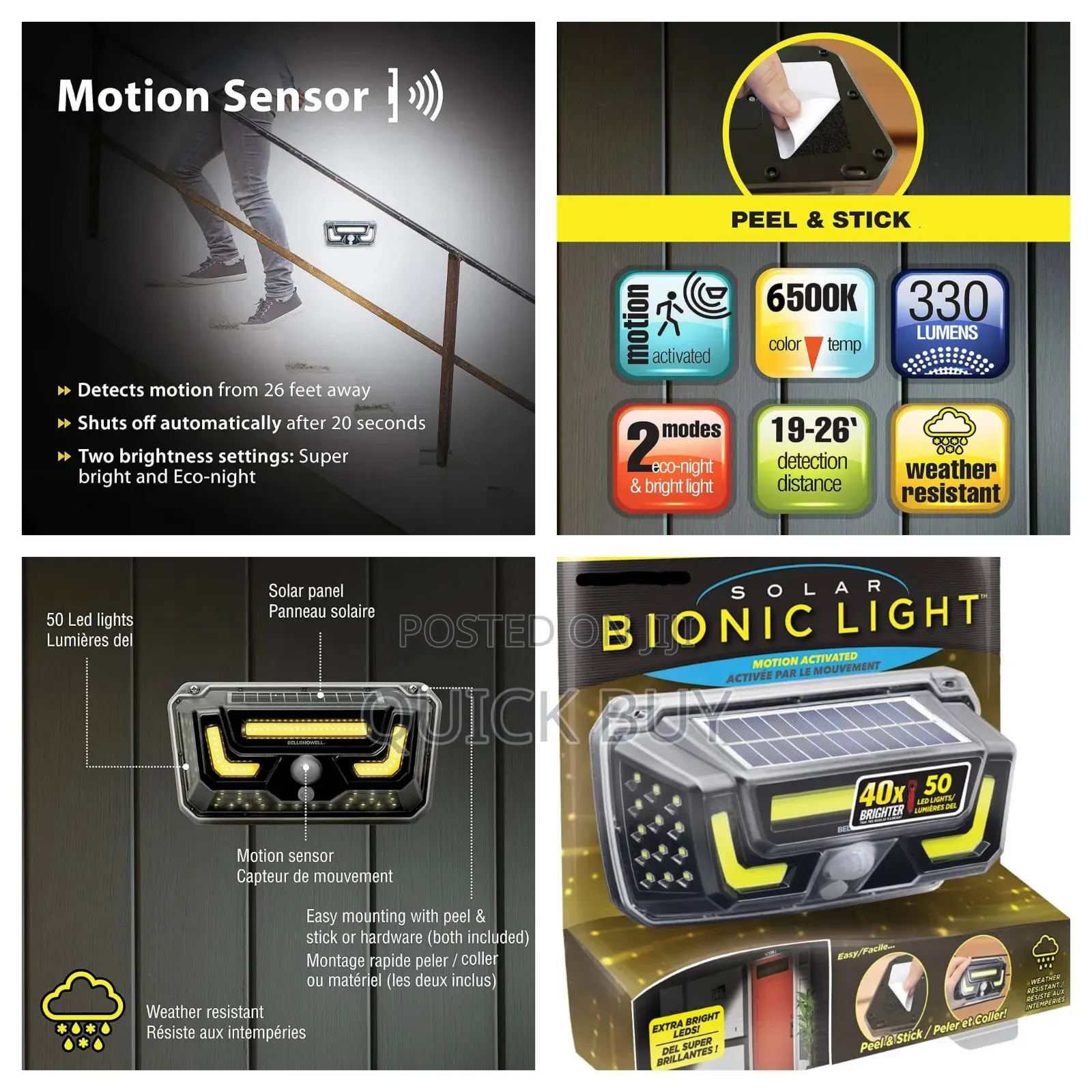 Solar Bionic Wall Led Outdoor Light With Motion Sensor