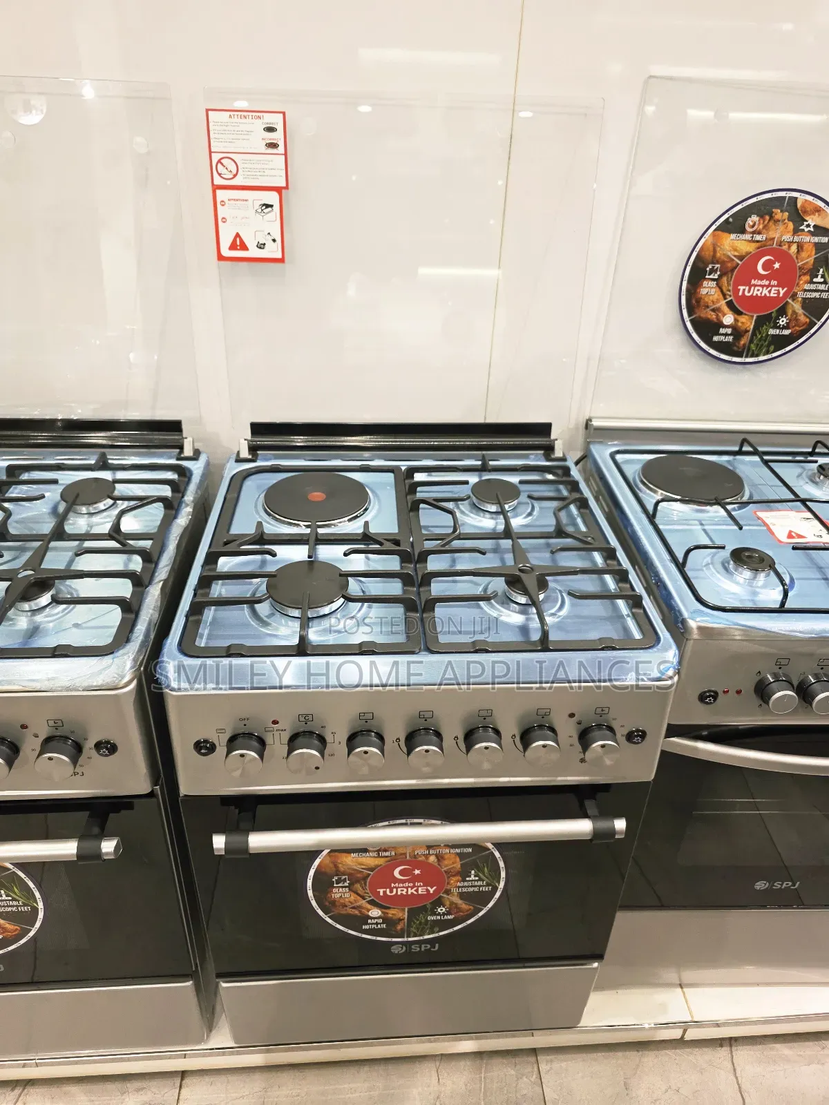 Newly Discounted SPJ 60cm Cooker With an Electric Oven (3+1)