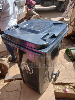 240litres Black Plastic Garbage Bins Dustbin for Home,Hotels
