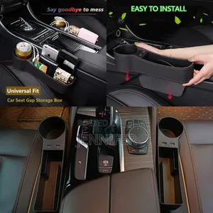 2pcs Universal Fit Car Gap Filler Storage With Usb Charger