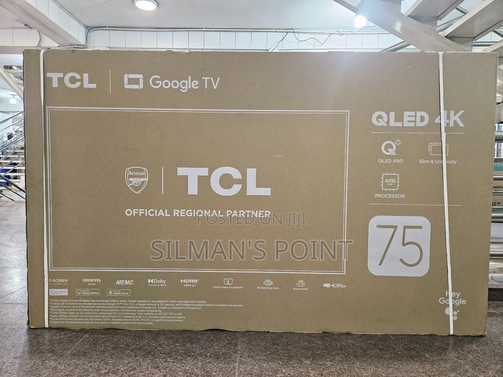 High End TCL 75" Qled Smart Tv