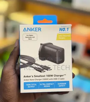 Anker Nano 100w Laptop Charger / Phone Adapter With 2m Cable
