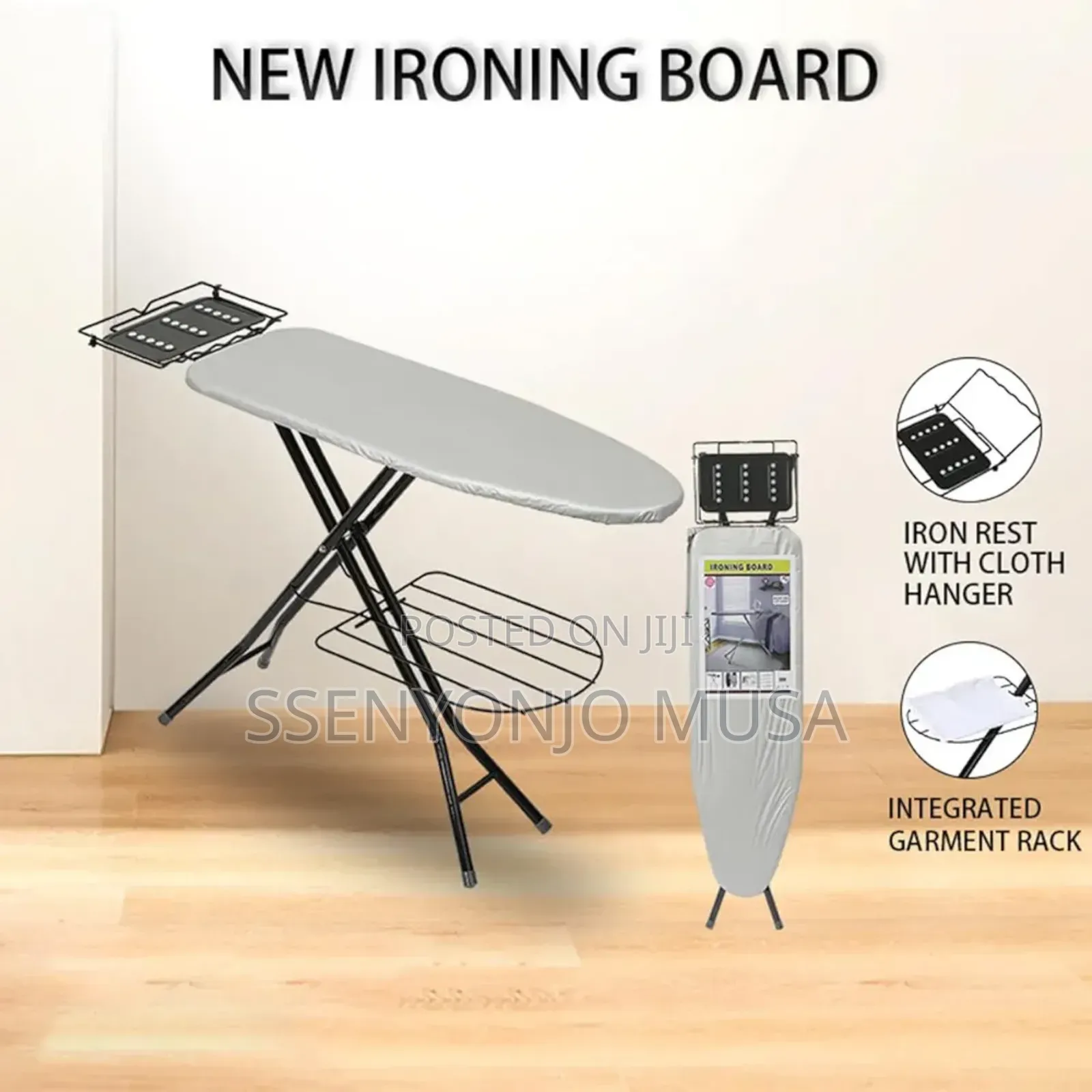 Foldable Ironing Board With Height Adjustments Rest