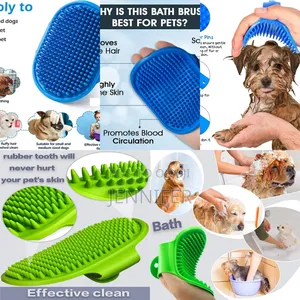 Dog Bath Brush, Pet Bath Comb Brush Soothing Massager