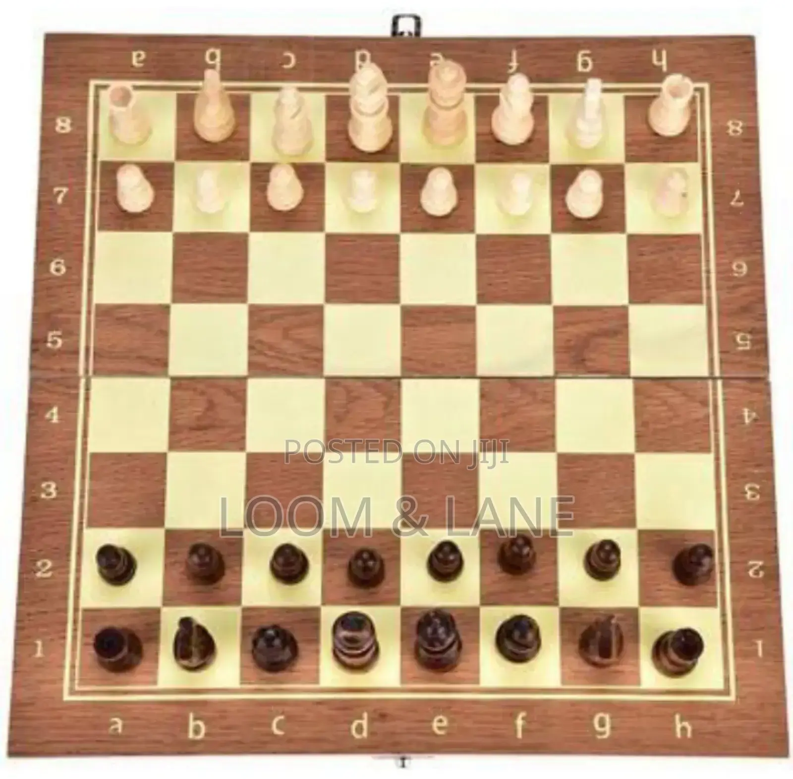 Foldable 3 in 1 Wooden Chess Board Set