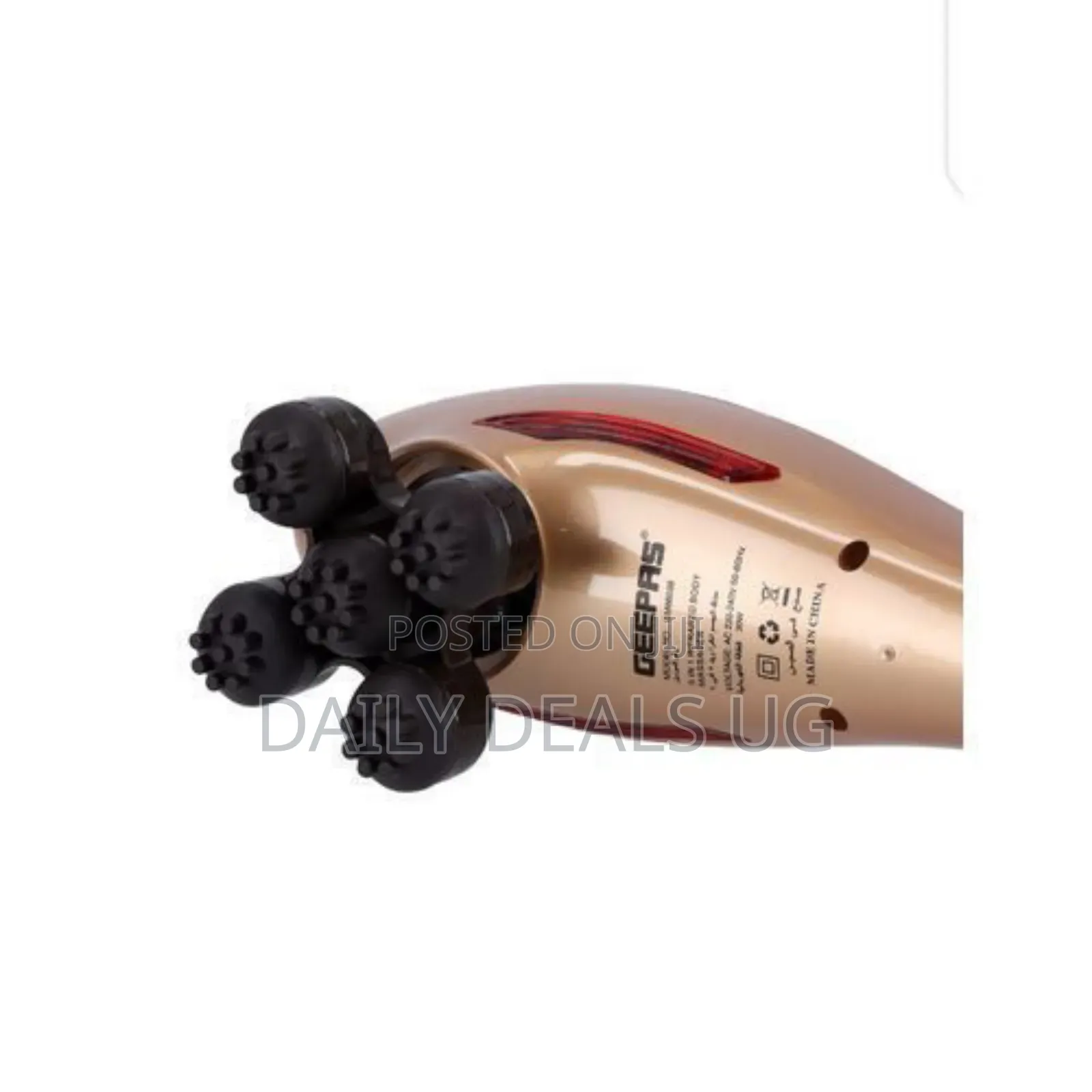 Geepas Electric Body Massager Machine - Gold/Black