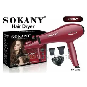 Sokany Professional Hot Hair Dryer With Nozzles
