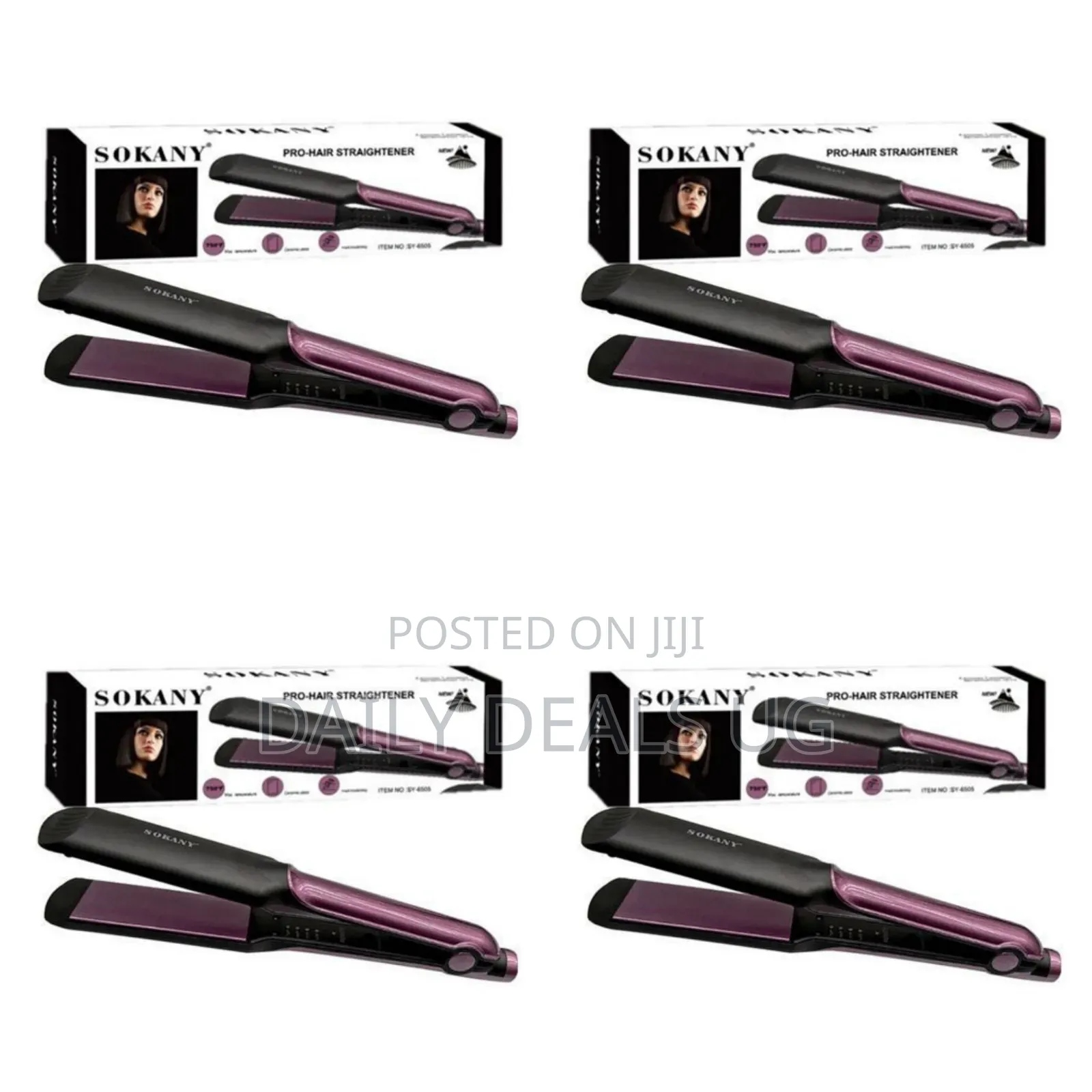 Sokany Professional Electric Hair Straightening Iron-Black