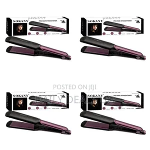 Sokany Professional Electric Hair Straightening Iron-Black