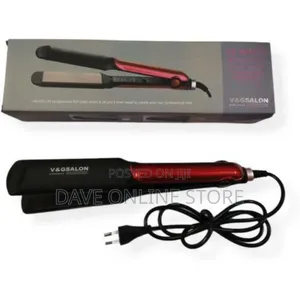 Vg Hair Straightening Iron With Curling Function - Black