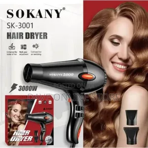 Sokany Hair Dryer Professional Low Noise and Diffuser