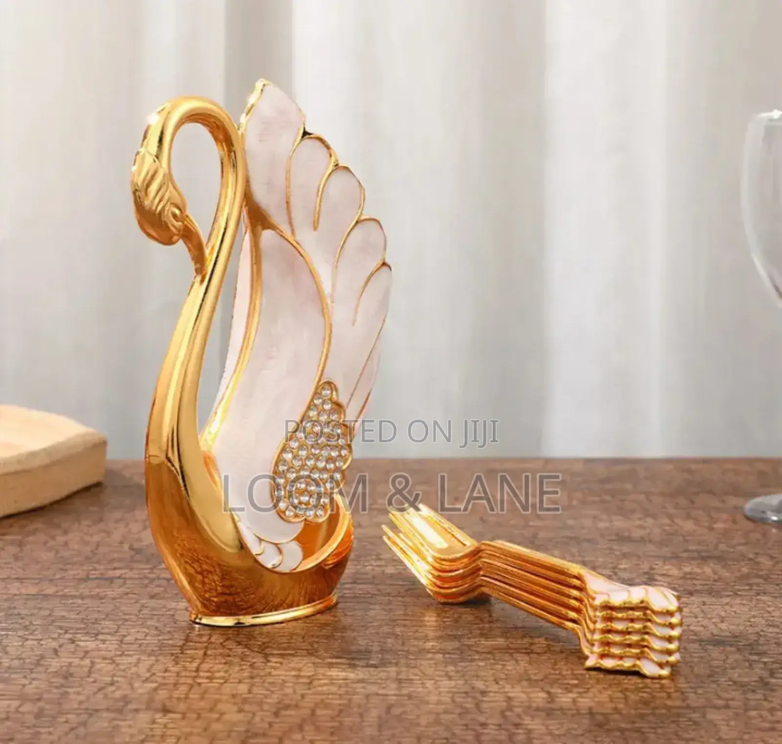 European Light Luxury Swan Spoon Holder