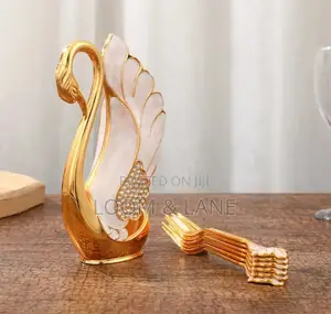 European Light Luxury Swan Spoon Holder
