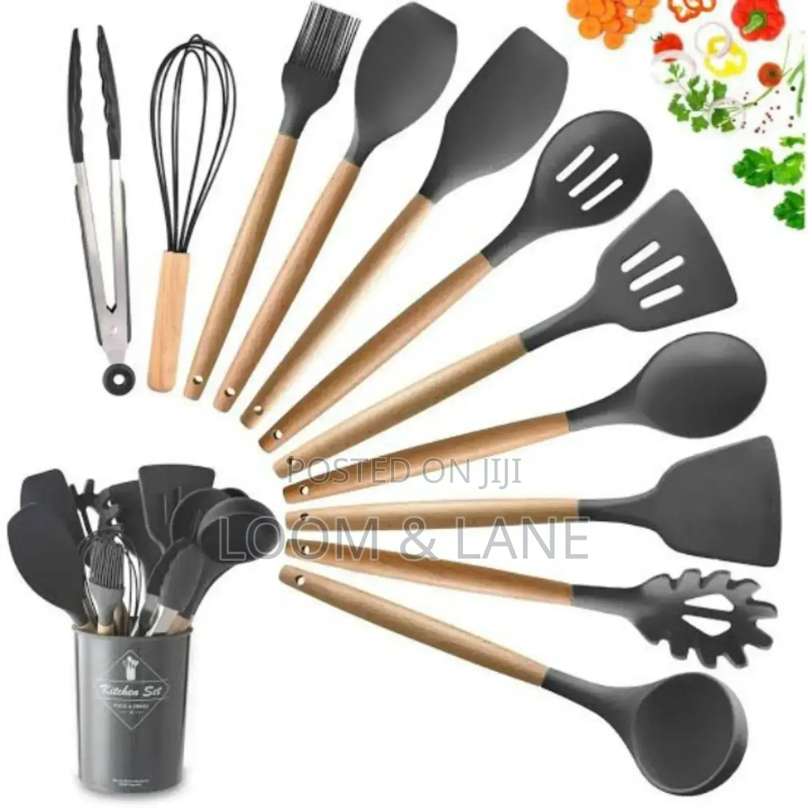 11pcs Silicone Utensils Set
