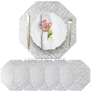 6pcs Golden Dinning Table Mats