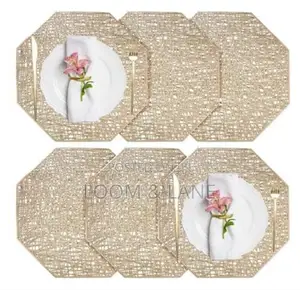6pcs Golden Dinning Table Mats