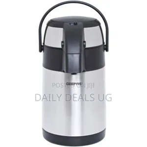 Geepas Airport Stainless Steel Flask of 2.5liters-Silver
