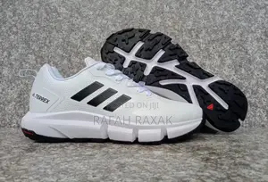 Men’S White Leather Adidas Terrex Casual Running Sneakers