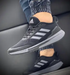 Original Classic Black/Grey Adidas Bounce Running Sneakers