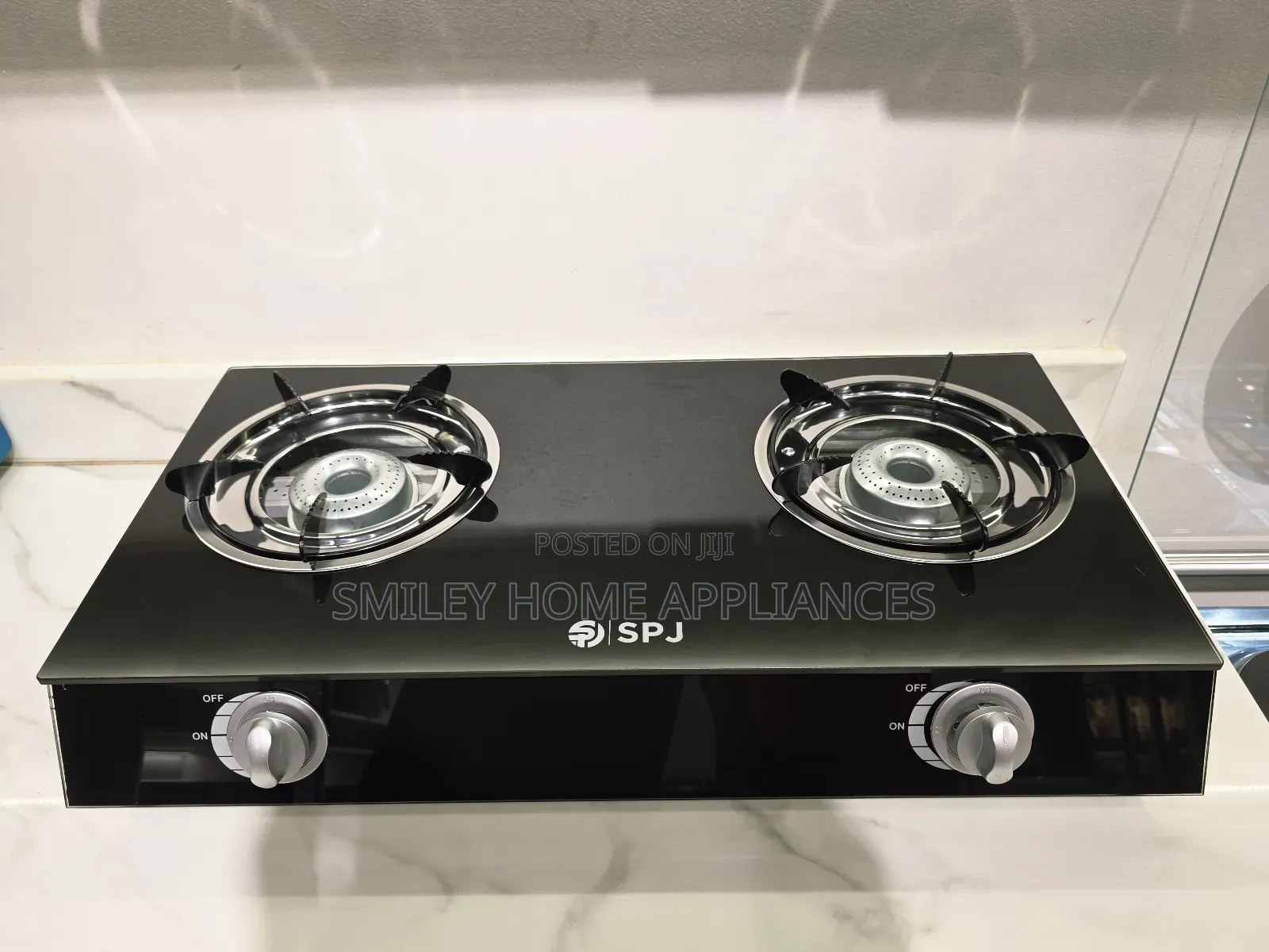 SPJ Double Glass Gas Burner With an Automatic Ignition