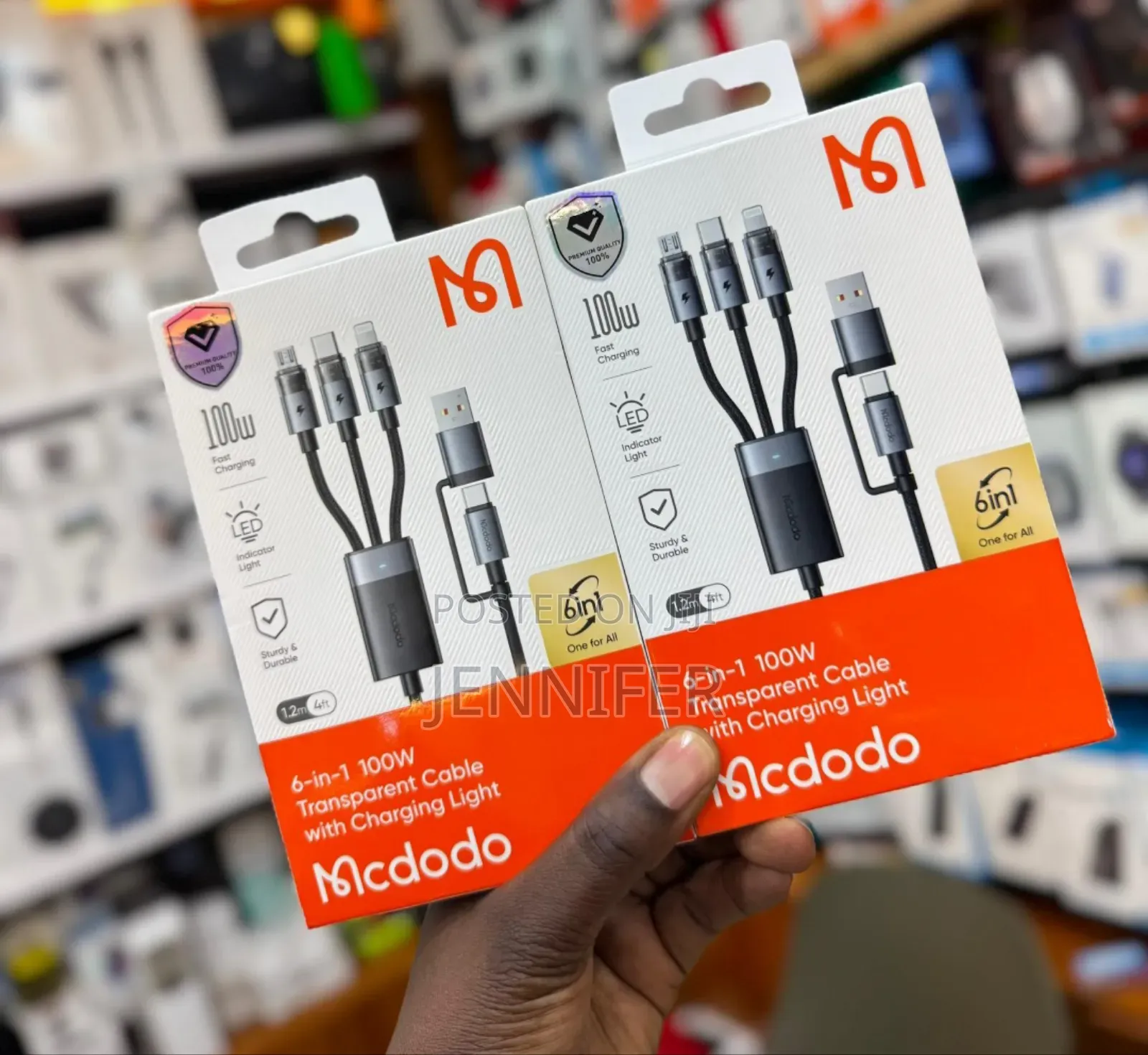 McDodo 6 in 1 Fast Charging 100w Power Drive Pd Cable