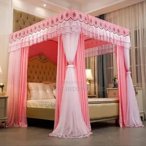 Luxury Square Mosquito Net With Curtains